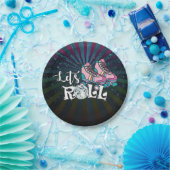 Bord met rolschaatsen op jaardag (Feest)