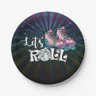 Bord met rolschaatsen op jaardag