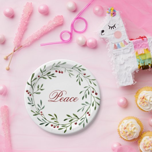 Bord met whitepaper over vrede in 2021 (Feest)