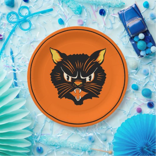 Bord met zwarte kat (Feest)