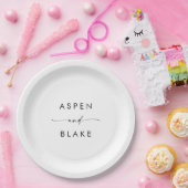 Bord modern Script Wedding Cake Paper (Feest)
