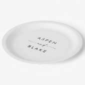 Bord modern Script Wedding Cake Paper (Gekanteld)