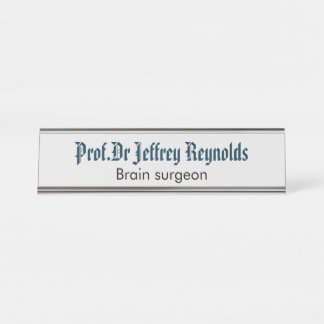 Bord Naam deurteken Bureau Naambordje