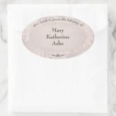 Bord  naam ovale sticker (Tas)