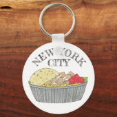 Bord NYC Halal Cart Sleutelhanger (Voorkant)