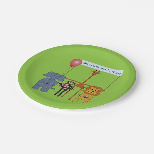 Bord oerwoud dieren op zaterdag (Gekanteld)