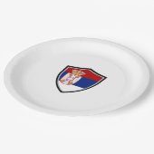 Bord onder Servisch schild (Gekanteld)