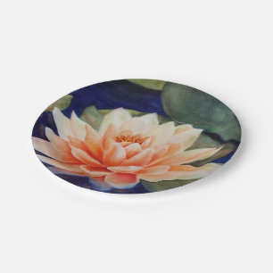 BORD ORANJE WATER LILY PAPER