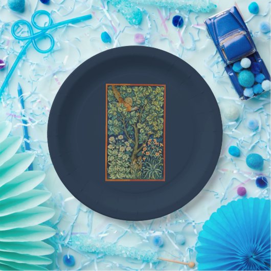 Bord PAPIER MET WILLIAM MORRIS PHEASANT ONTWERP (Feest)