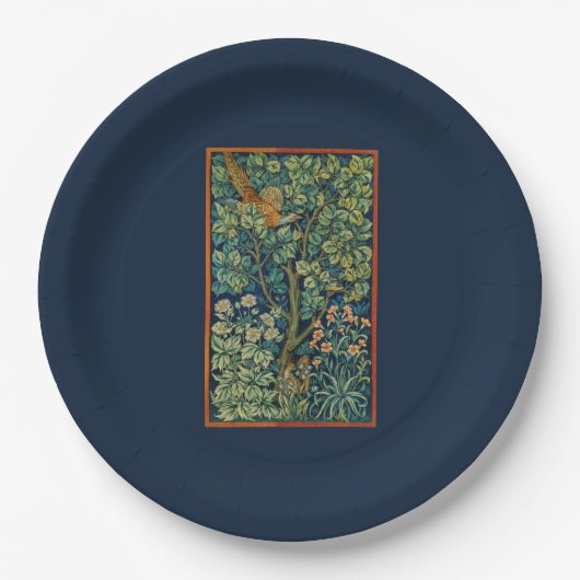 Bord PAPIER MET WILLIAM MORRIS PHEASANT ONTWERP (Voorkant)