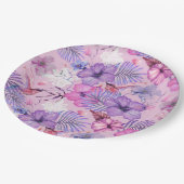 Bord PAPIER : WATERVERF HIBISCUS & HUMMINGBIRDS (Gekanteld)