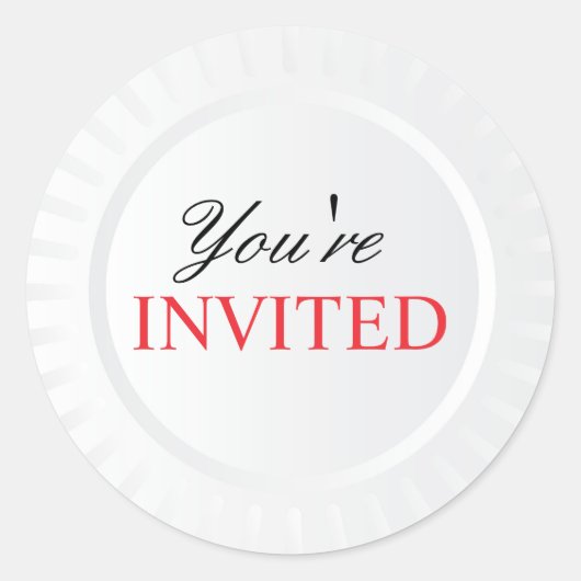 Bord Picknick Party BBQ Stickers (Voorkant)