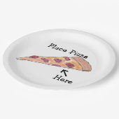 bord "Pizza hier plaatsen" (Gekanteld)