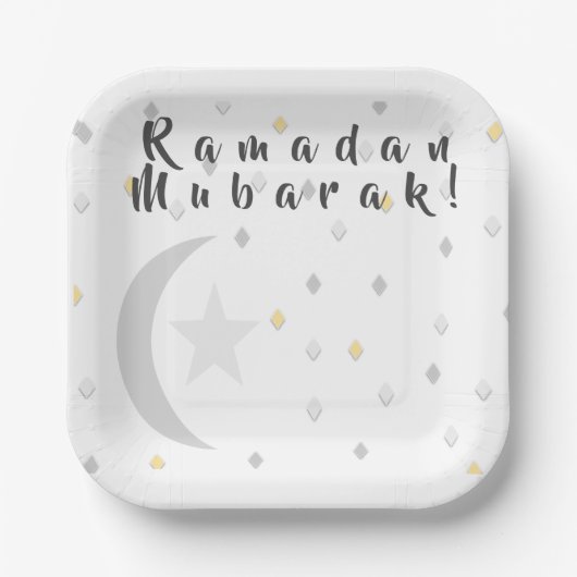 Bord Ramadan Mubarak-papier (Voorkant)