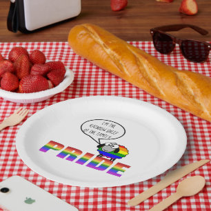 Bord regenboogprideschapenpapier
