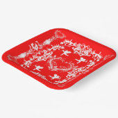 Bord rood Victoriaans Valentijnsdag (Gebogen)