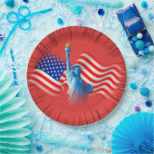 Bord rood wit blauw papier (Feest)