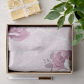 Bord Roze Bloemen Bruid Trouwpapier Tissuepapier (Geschenk)