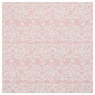 Bord - roze kant, leuk Victoriaans wit, vintage, Stof