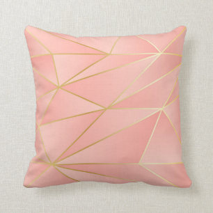 Bord roze met gouden kussen