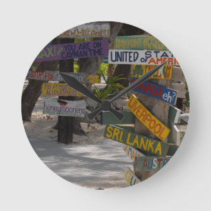 Bord Rum Point Grand Cayman Ronde Klok