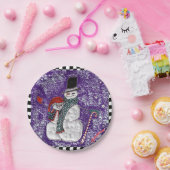 Bord sneeuwgroet (Feest)