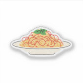 Bord spaghetti sticker (Voorkant)