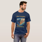 Bord Tectonics Navy Blue T-shirt (Voorkant volledig)