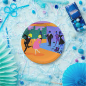 Bord Urban Rooftop Party Paper Retro (Feest)