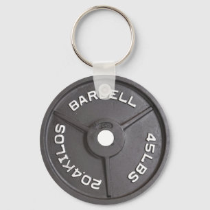 bord van 45 lb - Barbell Sleutelhanger