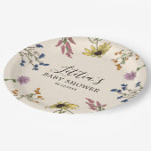  Bord van Baby shower van wilde bloemen (Gekanteld)