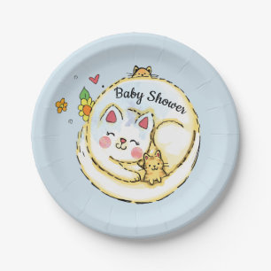 Bord van Cat en Kittens Baby shower Party