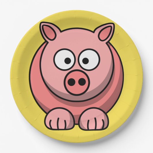 Bord van Cute Pig Party aanpassen (Voorkant)