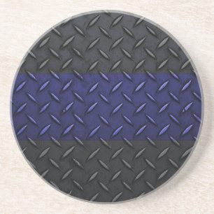 Bord van de politie Thin Blue Line Diamond Zandsteen Onderzetter