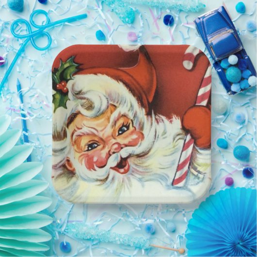 bord van de Retro-kerstkerstman (Feest)