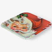 bord van de  Retro-kerstkerstman (Gebogen)