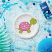 Bord van de roze schildpad Confetti Party (Feest)