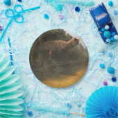 Bord van dinosauruspapier (Carnotaurus) (Feest)