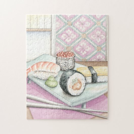 Bord van geassorteerde paddenstoel met stokjes legpuzzel (Verticaal)