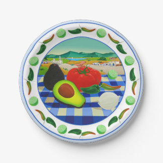 Bord van guacamole-papier