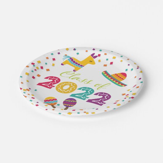 Bord van het Afstuderen Fiesta - Sombrero (wit) (Gekanteld)