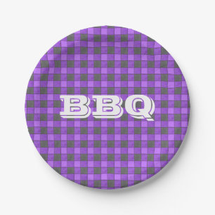 Bord van het Document van de paarse BBQ Controle