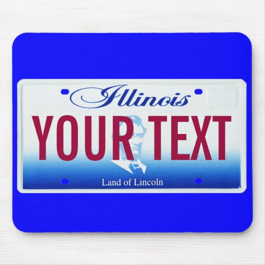 Bord van Illinois licence Muismat (Voorkant)