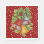 Bord van kerstcadeaupapier servet (Voorkant)