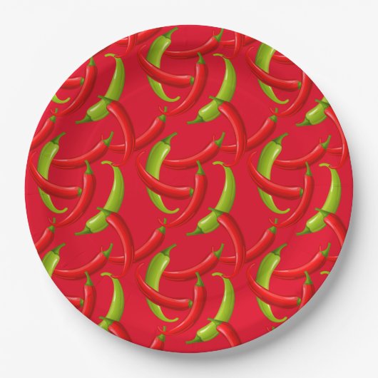 Bord van Mexicaans Fiesta Hot Chili Peppers Red Pa (Voorkant)