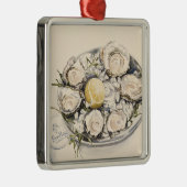 Bord van oesters 2012 metalen ornament (Rechts)