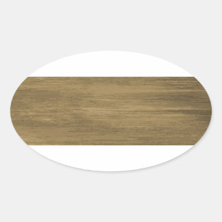 bord van onbewerkt verguld goud ovale sticker