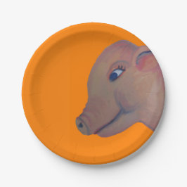 bord van oranje papier