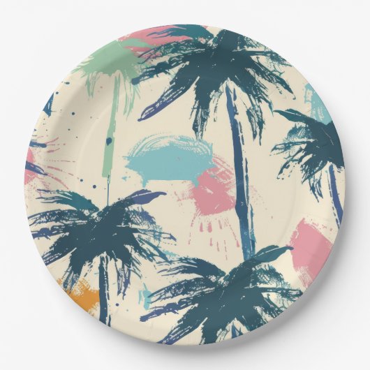 Bord van palmbladpapier (Voorkant)