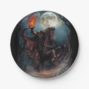 Bord van papier zonder kop van Horseman Halloween